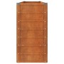 Arriate oxidado de acero corten 240x40x77 cm en Macetas y jardineras | Comprar online en Foru.es