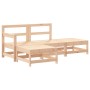 Juego de muebles de jardín 4 piezas y cojines madera maciza de vidaXL, Conjuntos de jardín - Ref: Foro24-3186018, Precio: 277...