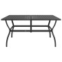 Mesa de jardín de acero gris antracita 140x80x72 cm en Mesas de jardín | Comprar online en Foru.es