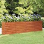 Arriate oxidado de acero corten 320x40x77 cm en Macetas y jardineras | Comprar online en Foru.es