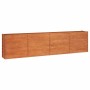 Arriate oxidado de acero corten 320x40x77 cm en Macetas y jardineras | Comprar online en Foru.es