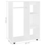 Armario de madera de ingeniería blanco 80x40x110 cm de vidaXL, Armarios roperos - Ref: Foro24-808513, Precio: 79,58 €, Descue...