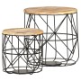 Mesas de centro 2 unidades madera maciza de mango de vidaXL, Mesas de centro - Ref: Foro24-286579, Precio: 87,17 €, Descuento: %