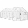 Pajarera de aluminio color plateado 1,79x6x1,85 m de vidaXL, Pies y jaulas para pájaros - Ref: Foro24-3155798, Precio: 561,52...
