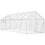 Pajarera de aluminio color plateado 1,79x6x1,85 m de vidaXL, Pies y jaulas para pájaros - Ref: Foro24-3155798, Precio: 561,52...
