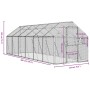 Pajarera de aluminio color plateado 1,79x6x1,85 m de vidaXL, Pies y jaulas para pájaros - Ref: Foro24-3155798, Precio: 561,52...