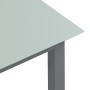 Mesa de jardín de aluminio y vidrio gris claro 150x90x74 cm en Mesas de jardín | Comprar online en Foru.es
