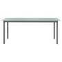Mesa de jardín de aluminio y vidrio gris claro 190x90x74 cm en Mesas de jardín | Comprar online en Foru.es