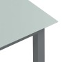 Mesa de jardín de aluminio y vidrio gris claro 190x90x74 cm en Mesas de jardín | Comprar online en Foru.es