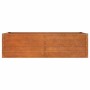 Arriate oxidado de acero corten 160x80x45 cm en Macetas y jardineras | Comprar online en Foru.es