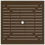 Mesa de jardín de acero marrón 81,5x81,5x72 cm en Mesas de jardín | Comprar online en Foru.es