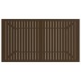 Mesa de jardín de acero marrón 140x80x72 cm en Mesas de jardín | Comprar online en Foru.es