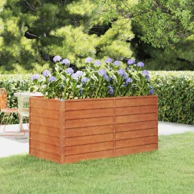 Arriate oxidado de acero corten 160x80x77 cm en Macetas y jardineras | Comprar online en Foru.es