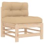 Juego de muebles de jardín 10 piezas y cojines madera maciza de vidaXL, Conjuntos de jardín - Ref: Foro24-3186095, Precio: 89...
