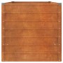 Arriate oxidado de acero corten 160x80x77 cm en Macetas y jardineras | Comprar online en Foru.es