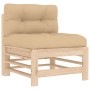 Juego de sofás de jardín 3 pzas con cojines madera maciza de vidaXL, Conjuntos de jardín - Ref: Foro24-3186032, Precio: 263,0...