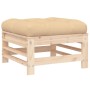 Juego de sofás de jardín 3 pzas con cojines madera maciza de vidaXL, Conjuntos de jardín - Ref: Foro24-3186032, Precio: 263,0...