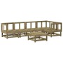 Juego de muebles jardín 6 pzas y cojines madera pino impregnada de vidaXL, Conjuntos de jardín - Ref: Foro24-3185989, Precio:...