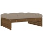 Juego muebles jardín 6 pzas y cojines madera maciza marrón miel de vidaXL, Conjuntos de jardín - Ref: Foro24-3186154, Precio:...