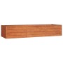 Arriate oxidado de acero corten 240x80x45 cm en Macetas y jardineras | Comprar online en Foru.es