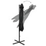 Sombrilla de jardín voladiza con palo y luces LED negro 250 cm en Sombrillas | Comprar online en Foru.es