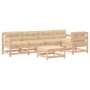 Juego de muebles de jardín 6 piezas y cojines madera maciza de vidaXL, Conjuntos de jardín - Ref: Foro24-3185990, Precio: 443...