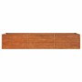 Arriate oxidado de acero corten 240x80x45 cm en Macetas y jardineras | Comprar online en Foru.es