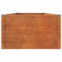 Arriate oxidado de acero corten 240x80x45 cm en Macetas y jardineras | Comprar online en Foru.es