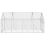 Pajarera de aluminio color plateado 1,79x4x1,85 m de vidaXL, Pies y jaulas para pájaros - Ref: Foro24-3155797, Precio: 462,76...