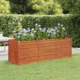 Arriate oxidado de acero corten 240x80x77 cm en Macetas y jardineras | Comprar online en Foru.es