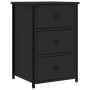 Mesita de noche madera de ingeniería negro 40x36x60 cm de vidaXL, Mesitas de noche - Ref: Foro24-825993, Precio: 65,57 €, Des...