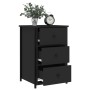 Mesita de noche madera de ingeniería negro 40x36x60 cm de vidaXL, Mesitas de noche - Ref: Foro24-825993, Precio: 65,57 €, Des...