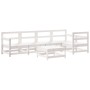 Juego de muebles jardín 6 piezas y cojines madera maciza blanco de vidaXL, Conjuntos de jardín - Ref: Foro24-3185991, Precio:...