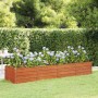 Arriate oxidado de acero corten 320x80x45 cm en Macetas y jardineras | Comprar online en Foru.es