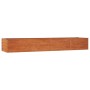 Arriate oxidado de acero corten 320x80x45 cm en Macetas y jardineras | Comprar online en Foru.es