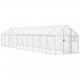 Pajarera de aluminio color plateado 1,79x10x1,85 m de vidaXL, Pies y jaulas para pájaros - Ref: Foro24-3155800, Precio: 769,6...