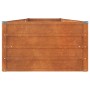 Arriate oxidado de acero corten 320x80x45 cm en Macetas y jardineras | Comprar online en Foru.es