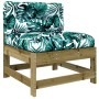 Juego muebles jardín 10 pzas y cojines madera pino impregnada de vidaXL, Conjuntos de jardín - Ref: Foro24-3186094, Precio: 9...