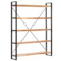 Estantería de 5 niveles madera maciza de acacia 140x30x180 cm de vidaXL, Librerías y estanterías - Ref: Foro24-286586, Precio...