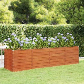 Arriate oxidado de acero corten 320x80x77 cm en Macetas y jardineras | Comprar online en Foru.es