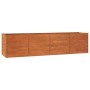 Arriate oxidado de acero corten 320x80x77 cm en Macetas y jardineras | Comprar online en Foru.es