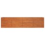 Arriate oxidado de acero corten 320x80x77 cm en Macetas y jardineras | Comprar online en Foru.es