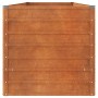 Arriate oxidado de acero corten 320x80x77 cm en Macetas y jardineras | Comprar online en Foru.es