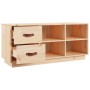 Banco zapatero madera maciza de pino 100x34x45 cm de vidaXL, Zapateros y organizadores de calzado - Ref: Foro24-820177, Preci...