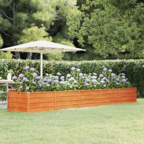 Arriate oxidado de acero corten 400x80x45 cm en Macetas y jardineras | Comprar online en Foru.es