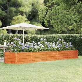 Arriate oxidado de acero corten 400x80x45 cm en Macetas y jardineras | Comprar online en Foru.es