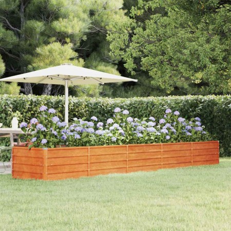 Arriate oxidado de acero corten 400x80x45 cm en Macetas y jardineras | Comprar online en Foru.es