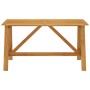 Mesa de comedor de jardín madera maciza de acacia 140x73x73,5cm en Mesas de jardín | Comprar online en Foru.es