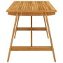 Mesa de comedor de jardín madera maciza de acacia 140x73x73,5cm en Mesas de jardín | Comprar online en Foru.es