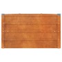 Arriate oxidado de acero corten 400x80x45 cm en Macetas y jardineras | Comprar online en Foru.es